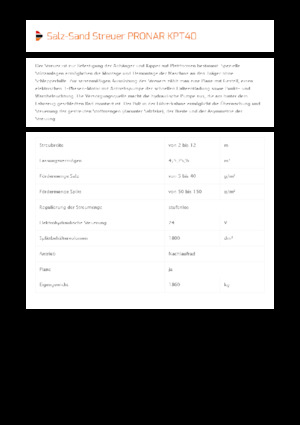 Montirani sklopovi za širenje Pronar KPT 40 