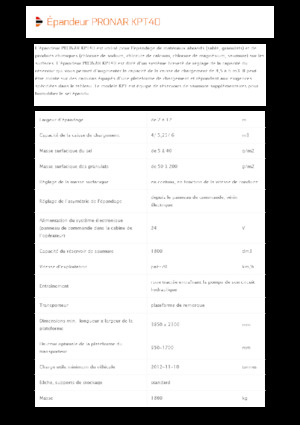 Montirani sklopovi za širenje Pronar KPT 40 