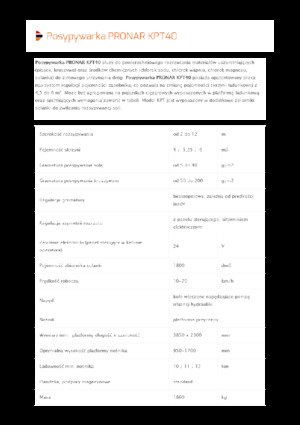 Montirani sklopovi za širenje Pronar KPT 40 