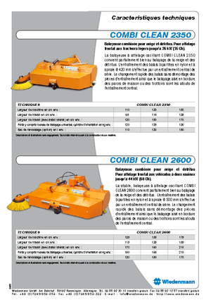 Montirani čistači Wiedenmann CombiClean 2600