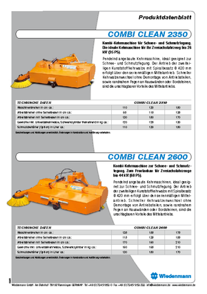 Montirani čistači Wiedenmann CombiClean 2600