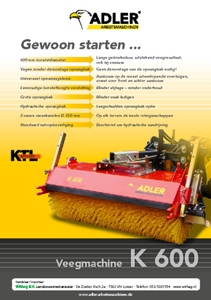 Montirani čistači Adler K 600-210