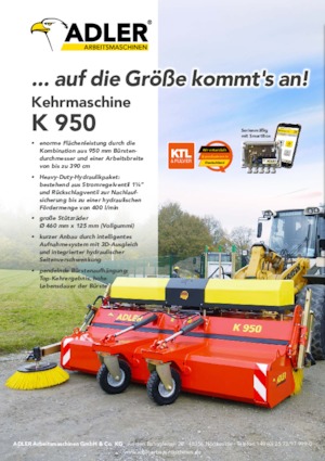 Montirani čistači Adler K 950-360