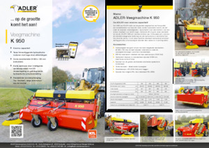 Montirani čistači Adler K 950-360