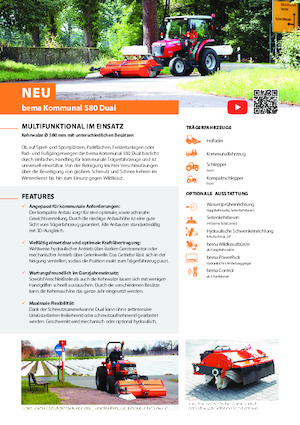 Montirani čistači Bema Kommunal 580 Dual 1850