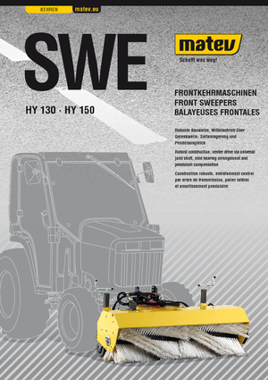 Montirani čistači Matev SWE-HY 150