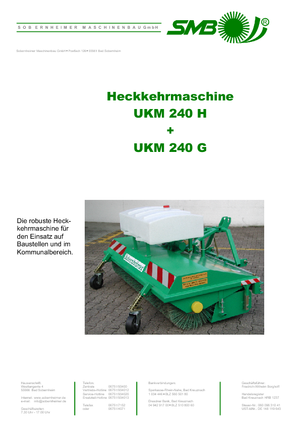 Montirani čistači Sobernheimer UKM 240 H
