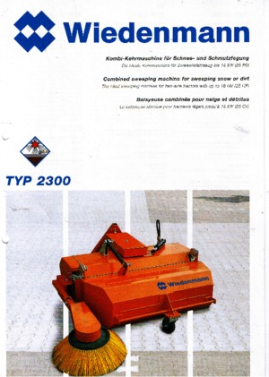 Montirani čistači Wiedenmann 2300
