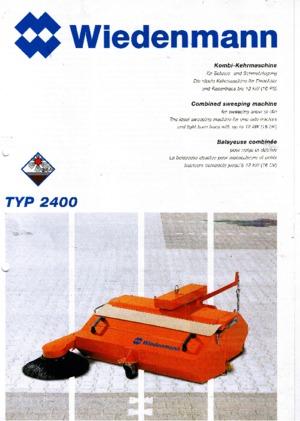 Montirani čistači Wiedenmann 2400