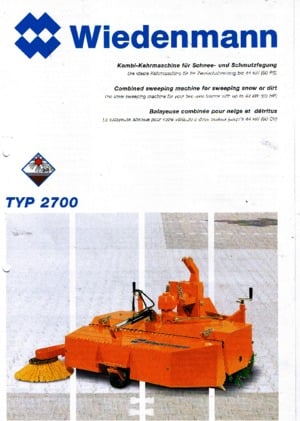 Montirani čistači Wiedenmann 2700