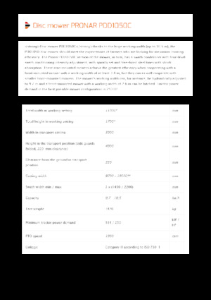 Kombinacije kosilica - disk s kondicionerom Pronar PDD 1050C