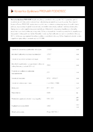 Kombinacije kosilica - disk s kondicionerom Pronar PDD 1050C