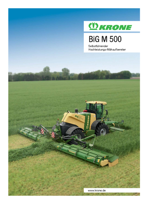 Samohodni uređaji za kosilice Krone Big M 500 CV