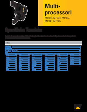 Multi- procesori Caterpillar MP318U