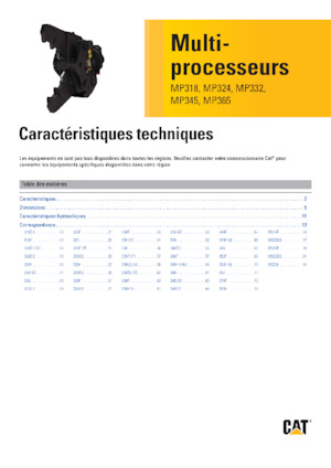 Multi- procesori Caterpillar MP324