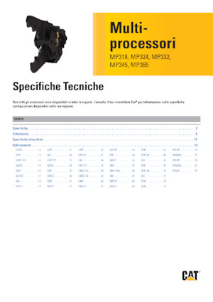 Multi- procesori Caterpillar MP324D