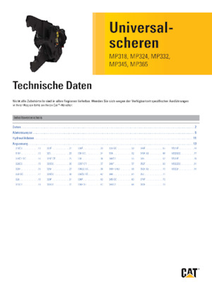 Multi- procesori Caterpillar MP324D