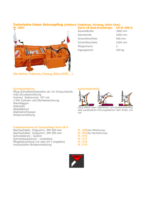 Višeoštri snježni plugovi Hydrac LB II 300  DP