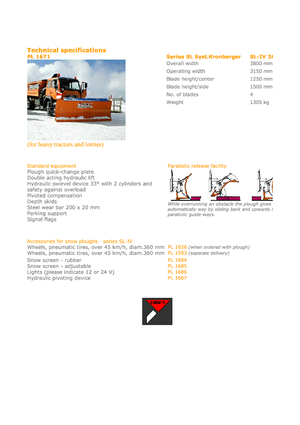Višeoštri snježni plugovi Hydrac SL IV 380