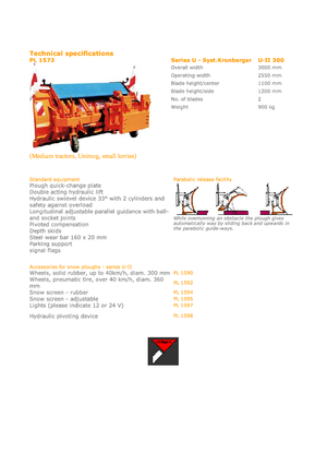 Višeoštri snježni plugovi Hydrac U II 300