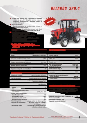 Kompaktni pomoćni traktori Belarus 320.4