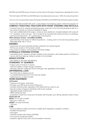 Kompaktni pomoćni traktori AGT AGT 835 T