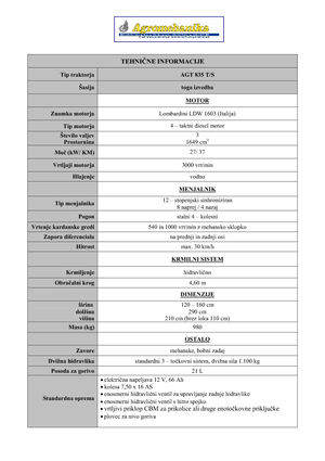 Kompaktni pomoćni traktori AGT AGT 835 T