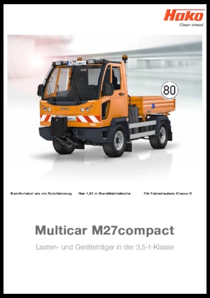 Kompaktni pomoćni traktori Hako Multicar M 27compact