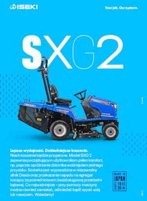 Samohodne kosilice za travnjake i vrtni traktori Iseki SXG 216