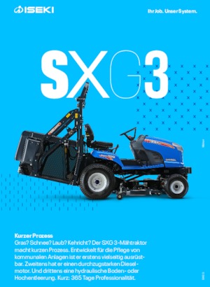 Samohodne kosilice za travnjake i vrtni traktori Iseki SXG 323