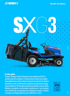 Samohodne kosilice za travnjake i vrtni traktori Iseki SXG 323