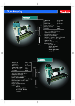 Zabivači i Klamerice Makita AT2550A
