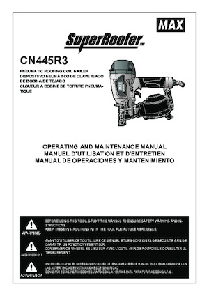 Zabivači i Klamerice MAX USA CORP. CN445R3