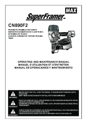 Zabivači i Klamerice MAX USA CORP. CN890F2