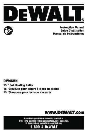 Zabivači i Klamerice DEWALT DW46RN