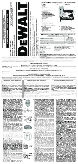 Zabivači i Klamerice DEWALT DWFP12232 
