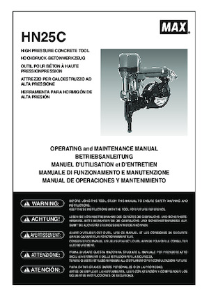 Zabivači i Klamerice MAX USA CORP. HN25C