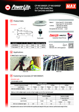 Zabivači i Klamerice MAX USA CORP. HN25C