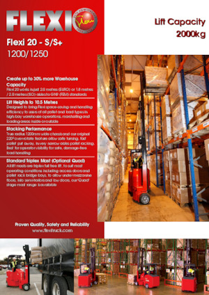 Viličari za uski prolaz Flexi 20S