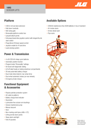 Dizalice na škare na kotačima JLG 10RS