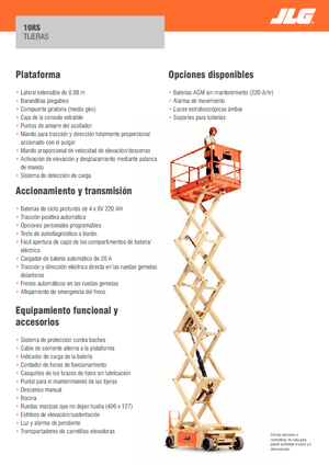 Dizalice na škare na kotačima JLG 10RS