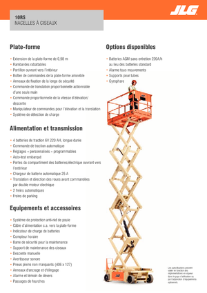 Dizalice na škare na kotačima JLG 10RS