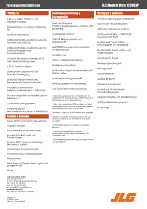 Teleskopska podizna platforma na gusjenicama JLG 1200SJP