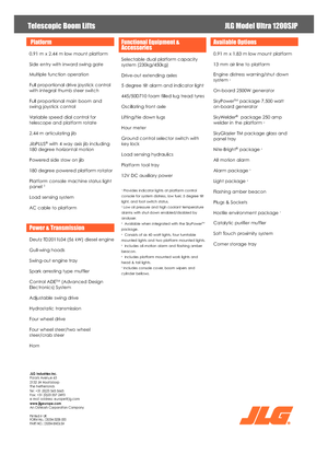 Teleskopska podizna platforma na gusjenicama JLG 1200SJP