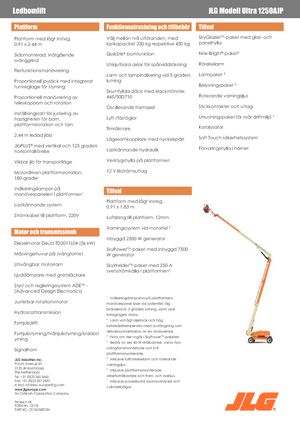 Zglobna podizna platforma na kotačima JLG 1250AJP