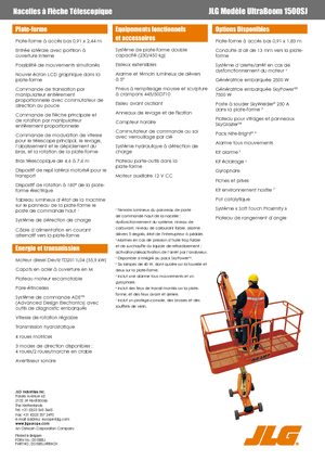 Teleskopska podizna platforma na gusjenicama JLG 1500SJ