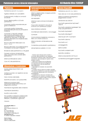 Teleskopska podizna platforma na gusjenicama JLG 1500SJ