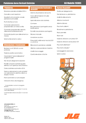 Dizalice na škare na kotačima JLG 1930ES