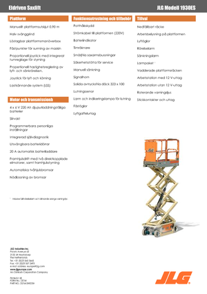 Dizalice na škare na kotačima JLG 1930ES