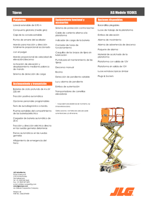 Dizalice na škare na kotačima JLG 1930ES